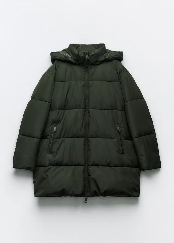 Оливкова (хакі) демісезонна куртка Zara