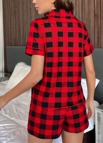Красная всесезон пижама женская комплект цугцванг july's song размер s 42 черно-красный No Brand