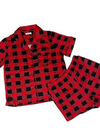 Красная всесезон пижама женская комплект цугцванг july's song размер l 46 черно-красный No Brand