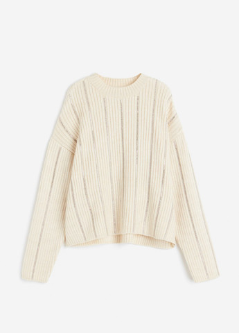 Молочный демисезонный свитер H&M