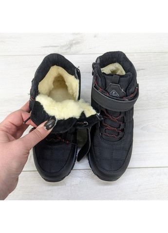 Хаки повседневные зимние термо-ботинки зимние детские Jong Golf
