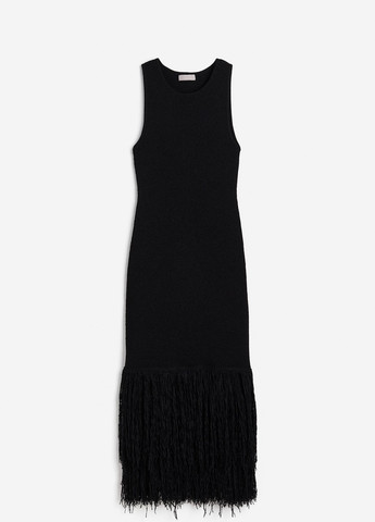 Чорна кежуал сукня H&M однотонна