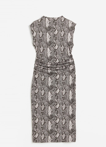 Бежева ділова сукня H&M зміїний
