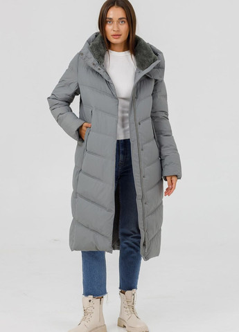 Оливкова зимня пуховик приталений foda оливковий Fodarlloy