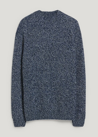 Синий демисезонный свитер в составе с шерстью C&A