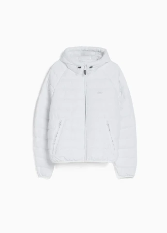 Белая демисезонная куртка Bershka