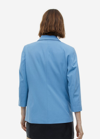 Голубой женский жакет H&M однотонный - демисезонный