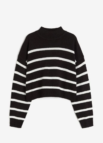 Чорний демісезонний светр H&M