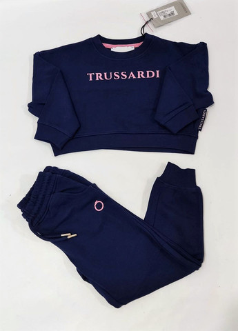 Синий демисезонный костюм(реглан+штаны) Trussardi