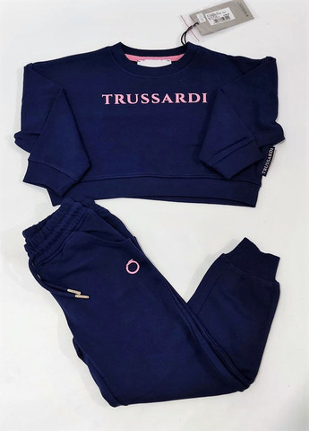 Синій демісезонний костюм(реглан+штани) Trussardi