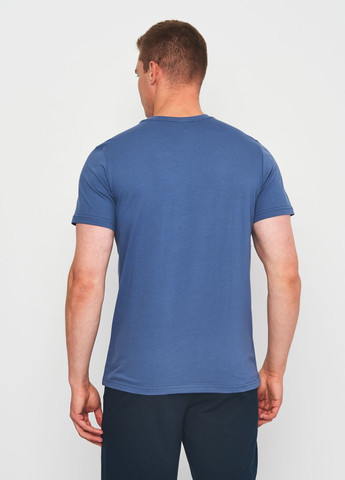 Синя футболка для чоловіків з коротким рукавом Роза