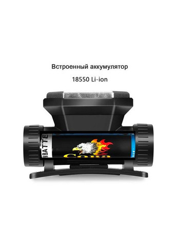 Ліхтарик налобний світлодіодний акумулятор 5.7*8.3см Home (266170031)