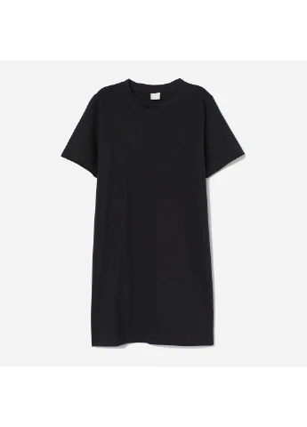Черное кэжуал платье H&M однотонное