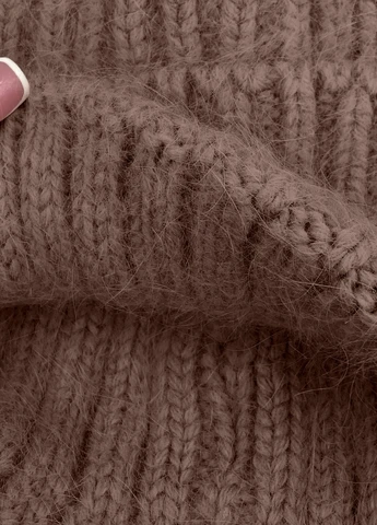 9052 Шапка ангорова "Феліція" F38-Шоколад р.56 (A_001409) Anmerino (266273556)