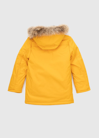 Желтая зимняя куртка No Brand