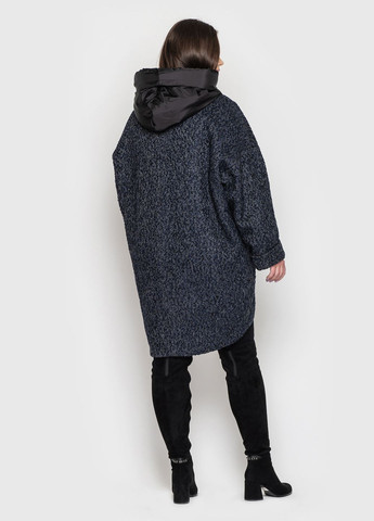 Темно-синяя зимняя пальто в стиле оверсайз Welltre