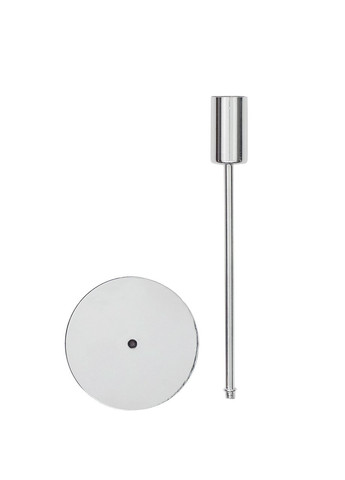 Подсвечник праздничный REMY-DEСOR металлический Стокгольм серебряного цвета для тонкой свечи высота 29см декор REMY-DECOR (266345093)