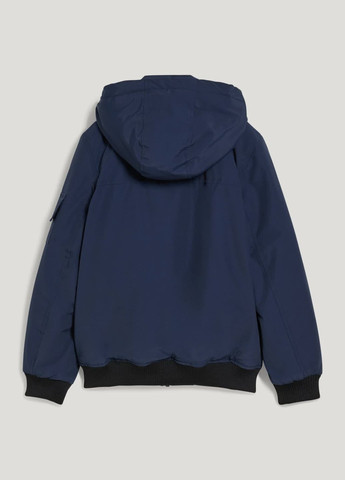 Темно-синяя демисезонная куртка с капюшоном C&A
