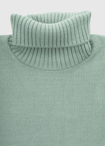 Оливковий зимовий светр Akin Trico