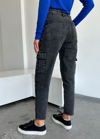 Серые винтажные джинсы с карманами Magnet - (266343874)