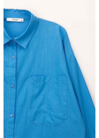 Голубой кэжуал рубашка Crep