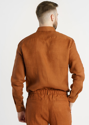 Коричневая кэжуал рубашка Arber