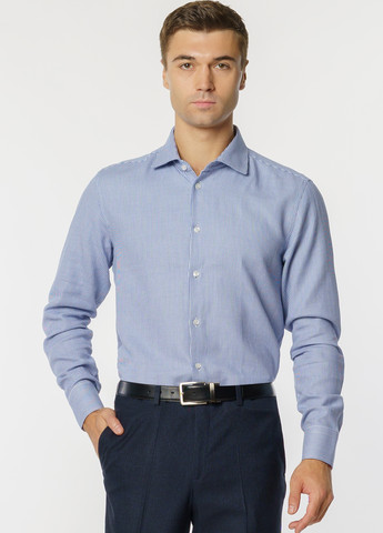 Синяя кэжуал рубашка Arber