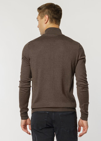 Коричневий зимовий светр чоловічий Arber T-neck FF AVT87