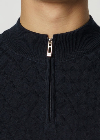 Синій зимовий светр чоловічий Arber Zipper-Neck N-AVT-102