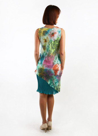 Комбинированное кэжуал платье ODDI с цветочным принтом