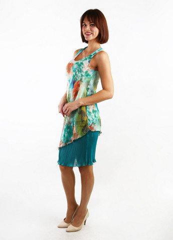 Комбинированное кэжуал платье ODDI с цветочным принтом