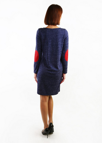 Синее кэжуал платье Zemal однотонное