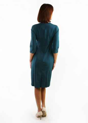 Зеленое кэжуал платье Zemal однотонное