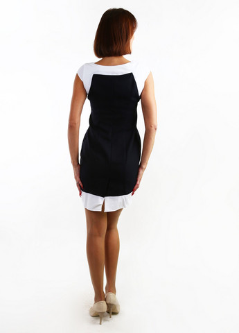 Чорно-білий кежуал сукня Alpama однотонна