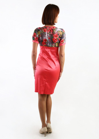 Коралова кежуал сукня Zemal з квітковим принтом