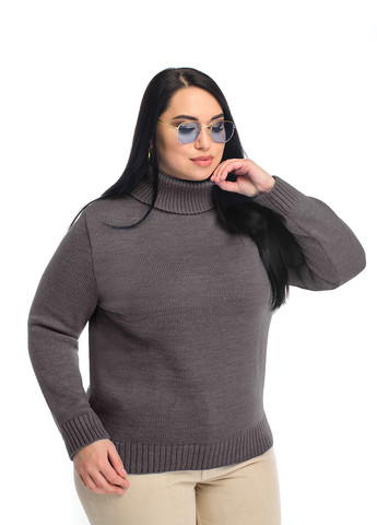 Сірий класичний жіночий светр SVTR