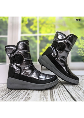 Чоботи жіночі дутики зимові чорні Paolla (266411768)