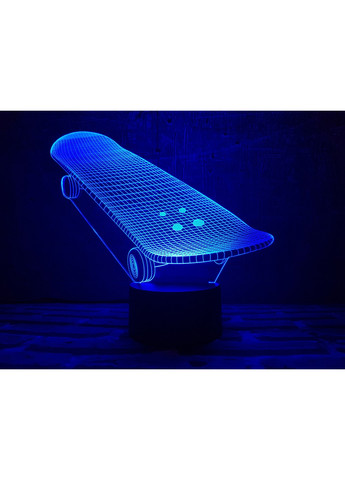 Нічник-світильник 3D "Скейт" 19х21 см 3DTOYSLAMP (266418252)