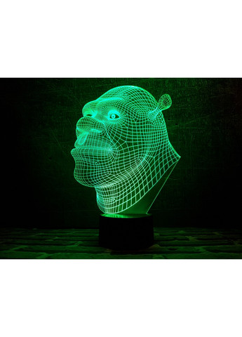 Ночник-светильник 3D "Шрек" 26х18 см 3DTOYSLAMP (266418167)