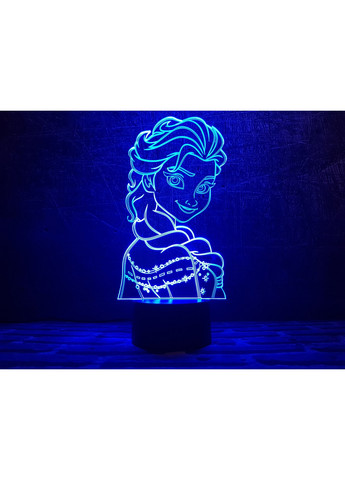 Нічник-світильник 3D "Холодне Серце 2" 27х13 см 3DTOYSLAMP (266418367)