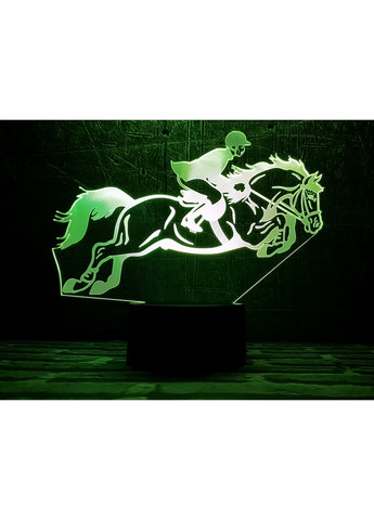 Ночник-светильник 3D "Конный спорт" 17х21 см 3DTOYSLAMP (266418469)