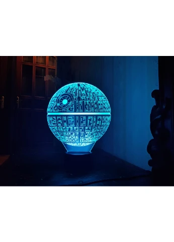 Сменная картинка для ночника-светильника 3D "Звезда смерти" 3DTOYSLAMP (266419046)
