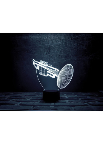 Ночник-светильник 3D "Труба" 25х15 см 3DTOYSLAMP (266418360)