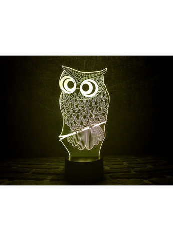 Ночник-светильник 3D "Сова" 25х12 см 3DTOYSLAMP (266418577)