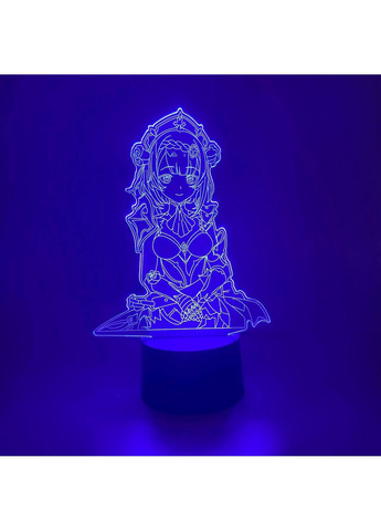 Нічник-світильник 3D GENSHIN IMPACT "Ноелль" 25х15 см 3DTOYSLAMP (266418383)