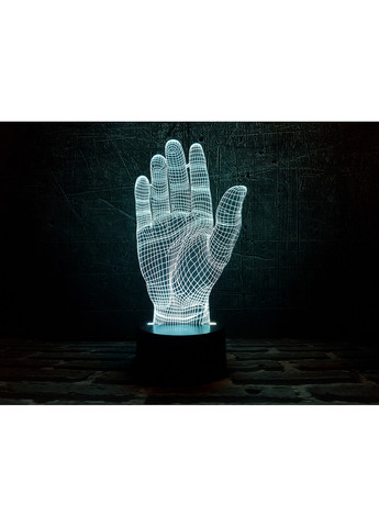 Нічник-світильник 3D "Дай п'ять" 23х11 см 3DTOYSLAMP (266418782)