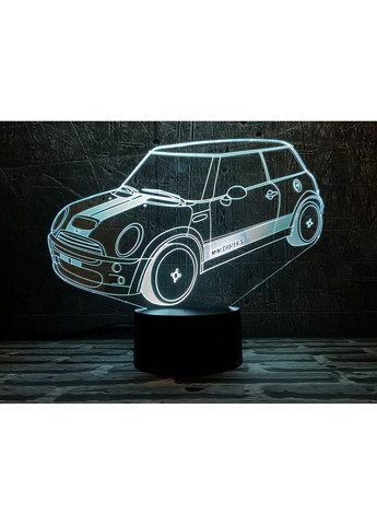 Ночник-светильник 3D "Автомобиль 37" 25х15 см 3DTOYSLAMP (266419004)