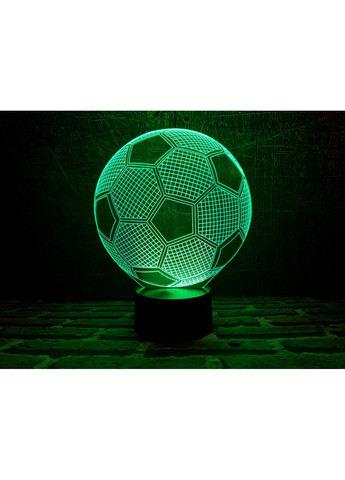 Ночник-светильник 3D "Футбольный мяч" 22х17 см 3DTOYSLAMP (266419069)