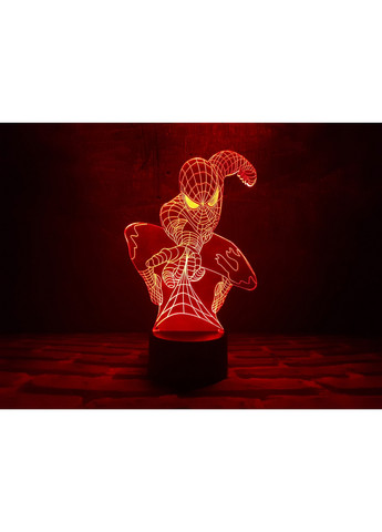 Нічник-світильник 3D "Людина-павук" 24х15 см 3DTOYSLAMP (266418875)