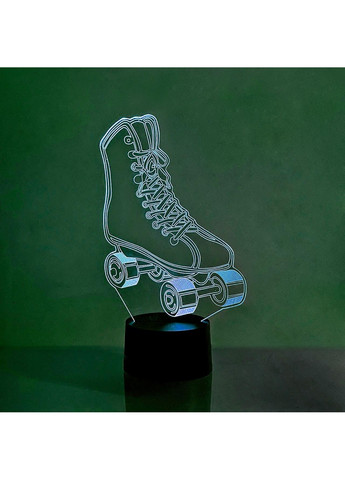 Ночник-светильник 3D "Роликовый конек" 25х14 см 3DTOYSLAMP (266418169)